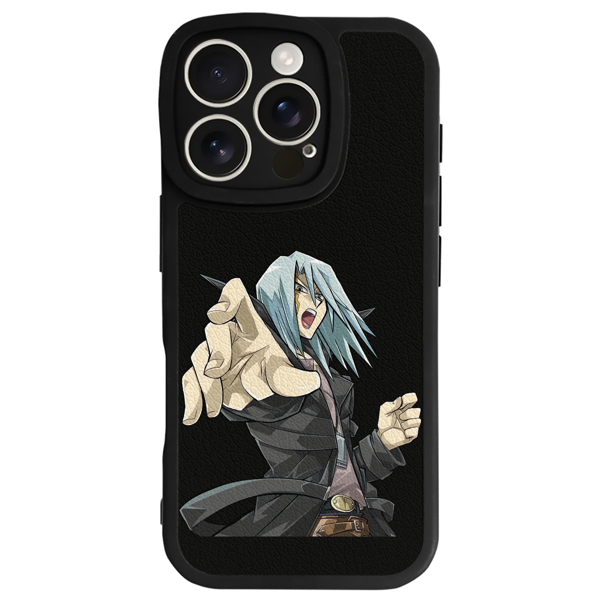 （画像用） 遊☆戯☆王 Yu-Gi-Oh! 【iPhone 16シリーズ対応】シリコンスマホケース（レザー調） 材質：シリコン